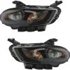 DIY Solutions - Headlight Assembly Set - 2013 - 2016 Dodge Dart - LHT03828