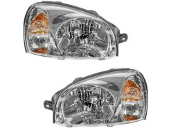 DIY Solutions - Headlight Assembly Set Of 2 - 2003 - 2006 Hyundai Santa Fe (From 7/14/2003) - LHT03326