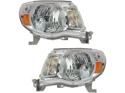 DIY Solutions - Headlight Assembly Set Of 2 - 2005 - 2011 Toyota Tacoma Without Sport Package - LHT03357