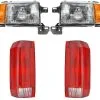 DIY Solutions - Headlight And Tail Light Kit - 4 Piece - 1990 - 1991 Ford F-150 With Styleside Bed (From 10/1989) - LHT04304