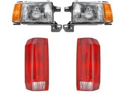 DIY Solutions - Headlight And Tail Light Kit - 4 Piece - 1990 - 1991 Ford F-150 With Styleside Bed (From 10/1989) - LHT04304
