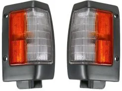 DIY Solutions - Cornering Light - Set Of 2 - With Black Trim - 1990 - 1994 Nissan D21 - LHT05313