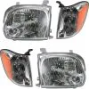 DIY Solutions - Headlight And Cornering Light Kit 4 Piece Set - 2005 - 2006 Toyota Tundra (Double Cab) - LHT04144