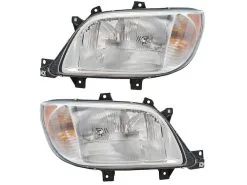 DIY Solutions - Halogen Headlight Assembly - Set Of 2 - 2003 - 2006 Dodge Sprinter 2500 (without Fog Lights) - LHT03964