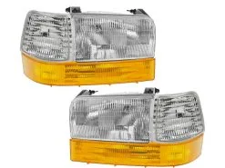 DIY Solutions - Headlight Cornering Parking Light Kit 6 Piece Set - 1992 - 1997 Ford F-250 - LHT04080