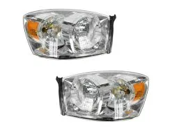 DIY Solutions - Headlight Assembly Set Of 2 With Chrome Bezel - 2006 - 2008 Dodge Ram 1500 - LHT03492
