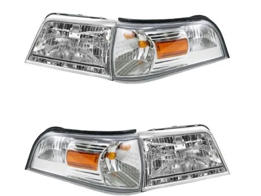 DIY Solutions - Headlight And Cornering Light 4 Piece Kit - 2006 - 2011 Mercury Grand Marquis - LHT04244 -Performance Parts shop D0167 G196221 1