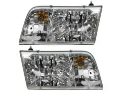 DIY Solutions - Headlight Assembly Set Of 2 - 1998 - 2011 Ford Crown Victoria (without Police Package) - LHT03106