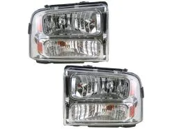DIY Solutions - Headlight Assembly Set Of 2 - 2005 - 2007 Ford F-350 Super Duty - LHT03289