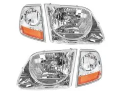DIY Solutions - Headlight And Cornering Light Kit 4 Piece Set - 1997 - 2003 Ford F150 (From 07/1996) - LHT04085