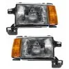 DIY Solutions - Headlight Assembly - Set Of 2 - With Chrome Trim - 1987 - 1991 Ford F-250 - LHT03107