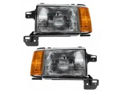 DIY Solutions - Headlight Assembly - Set Of 2 - With Chrome Trim - 1987 - 1991 Ford F-250 - LHT03107