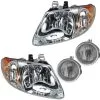 DIY Solutions - Headlight And Fog Light Kit - 4 Piece - 2005 - 2007 Dodge Grand Caravan - LHT04181