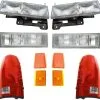 DIY Solutions - Headlight And Tail Light Parking Light Kit 10 Piece Set - 1990 - 1993 Chevrolet C1500 (with Composite Headlights) - LHT04327