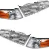 DIY Solutions - Headlight And Cornering Light Kit - 4 Piece - 1992 - 1997 Ford Crown Victoria Base - LHT04134