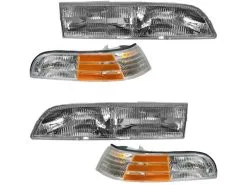 DIY Solutions - Headlight And Cornering Light Kit 4 Piece Set - 1992 - 1997 Ford Crown Victoria LX - LHT04135