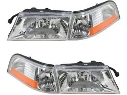 DIY Solutions - Headlight And Cornering Light Kit 4 Piece Set - 2003 - 2004 Mercury Grand Marquis - LHT04334