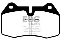 DP81032RP1 - EBC RP-1 Brake Pads; Front -Performance Parts shop DP1032 1f0c