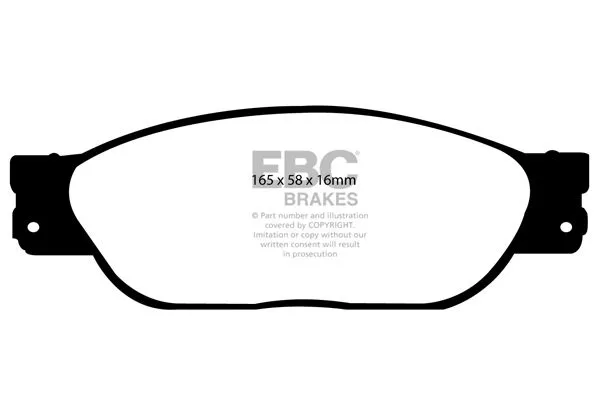 DP21220/2 - EBC Greenstuff 2000 Brake Pads; Front 2 DP21220/2 - EBC Greenstuff 2000 Brake Pads; Front - Image 2