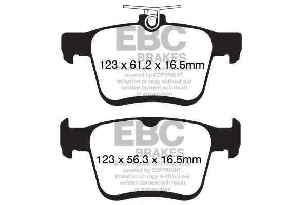DP92153 - EBC Orangestuff Brake Pads; Rear 2 DP92153 - EBC Orangestuff Brake Pads; Rear - Image 2