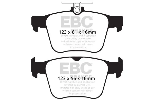 DP82173RP1 - EBC RP-1 Brake Pads; Rear 4 DP82173RP1 - EBC RP-1 Brake Pads; Rear - Image 4