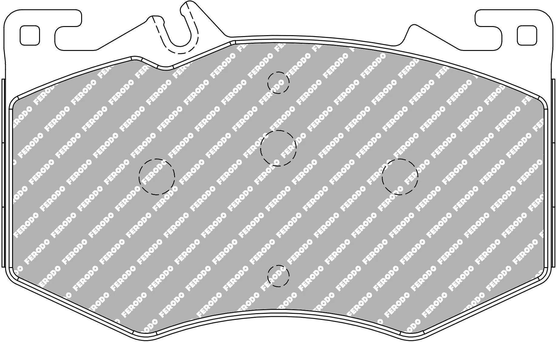 FER-FRP3166H - Ferodo DS2500 Brake Pads; Front 2 FER-FRP3166H - Ferodo DS2500 Brake Pads; Front - Image 2