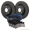 HKC5235.474F - Hawk Brake Kit - HPS Pads & Talon Slotted & Drilled Discs; Front