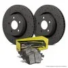HKC4352.299Z - Hawk Brake Kit - PC Pads & Talon Slotted & Drilled Discs; Front